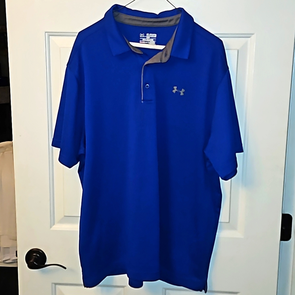 Under Armor men's xxl blue polo shirt